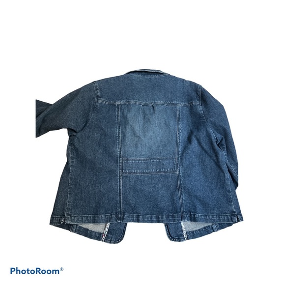 MOTTO YOUR STYLE MANTRA button front denim jacket size Xl - Picture 7 of 7
